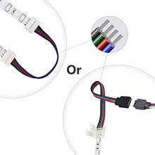 Carica l&#39;immagine nel visualizzatore di Gallery, REDTRON Connettore Striscia LED,10mm RGB il connettore LED include 10x L...