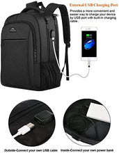 Carica l&#39;immagine nel visualizzatore di Gallery, MATEIN Zaino Uomo Zaino per PC Portatile, 15.6 Pollici Zaino Porta PC con Caricatore USB Zaino da lavoro, Impermeabile Zaino per Laptop, Computer, Notebook, Viaggio Regalo Uomo &amp; Donna - Nero