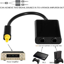 Carica l'immagine nel visualizzatore di Gallery, DAXGD Adattatore per cavo audio fibra ottica Toslink digitale, splitter...