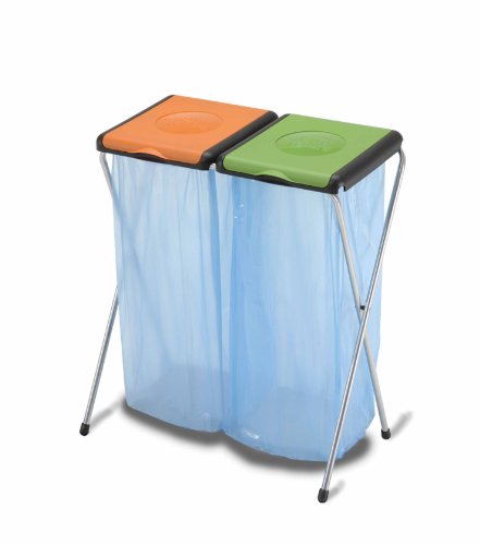 GIMI Nature 2 Portasacchetto dell'Immondizia Autoportante, Multicolore, 400...