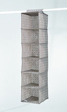 Carica l&#39;immagine nel visualizzatore di Gallery, COMPACTOR Portatutto a sospensione per Scarpe e Vestiti, 6 Corta, Marrone - Ilgrandebazar