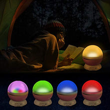 Carica l&#39;immagine nel visualizzatore di Gallery, Moredig - Lampada Proiettore Stelle Bambini, Luce Notturna Bambini con 8 Rosa
