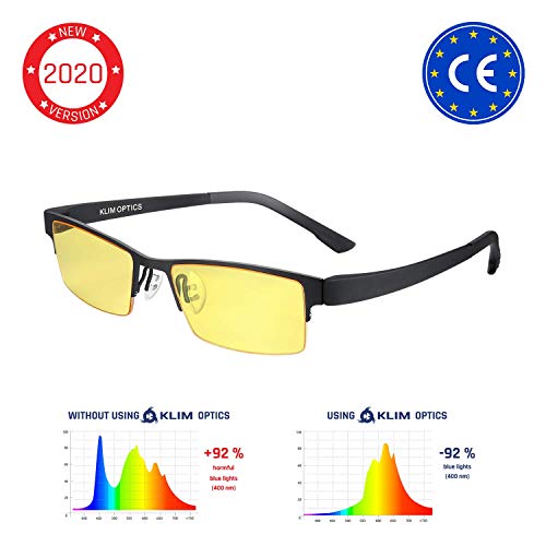 KLIM™ Optics - Occhiali Anti Luce Blu + Alta Protezione + Blocca Il Giallo - Ilgrandebazar