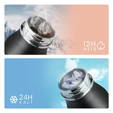 Carica l&#39;immagine nel visualizzatore di Gallery, Fjbottle Borraccia Termica in Acciaio Inox Sport, 600ML/950ML/1200ML Bottiglia Termica Senza BPA - Senza Perdite Borracce per Scuola, Palestra, Sport, Yoga, Ciclismo