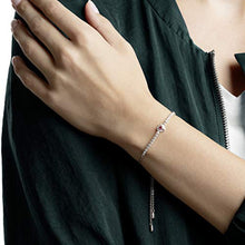 Carica l&#39;immagine nel visualizzatore di Gallery, Swarovski Bracciale One, Cristallo Rosso, Rodiato, da Donna - Ilgrandebazar