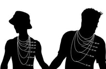 Carica l&#39;immagine nel visualizzatore di Gallery, Catena di Cuoio per Collana Uomo e Donna - Vera pelle liscia - Chiusura in... - Ilgrandebazar