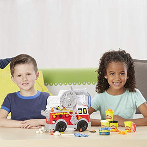 Play-Doh Wheels - Camion Dei Pompieri (Con 5 Vasetti di Pasta da Modellare) - Ilgrandebazar