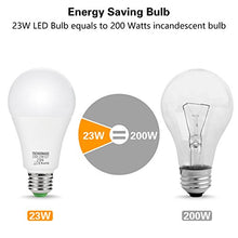 Carica l&#39;immagine nel visualizzatore di Gallery, 4X 23W E27 LED Lampadine, lampadine Techgomade A65, 200W Bianco Caldo 2700k - Ilgrandebazar