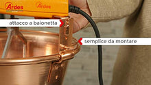 Carica l&#39;immagine nel visualizzatore di Gallery, Ardes AR2480 Paiolo In Rame Per Polenta e Marmellata Porzioni Ø 28 CM - Ilgrandebazar