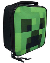 Carica l'immagine nel visualizzatore di Gallery, Borsa bambini Minecraft Creeper viso per bambini/ragazzi Lunch Box School