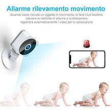 Carica l&#39;immagine nel visualizzatore di Gallery, Telecamera Wi-fi Interno Senza fili, NIYPS Full HD 1080P Videocamera bianco - Ilgrandebazar