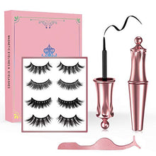 Carica l&#39;immagine nel visualizzatore di Gallery, Ciglia Magnetiche, 2020 Escalation Finte Magnetiche e Set Di Eyeliner...