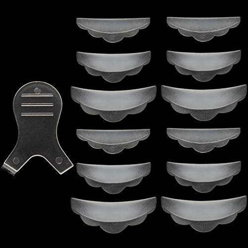 Set di Strumenti per Lavorazione del Ciglio in Silicone, Include 6 Paia...