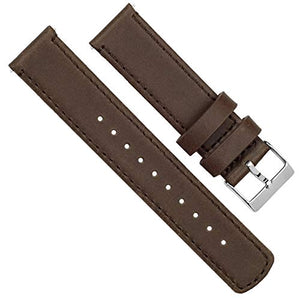 Barton Quick Release - Cinturini in Pelle di Alta 22mm, Cuoio / Pinzatura - Ilgrandebazar