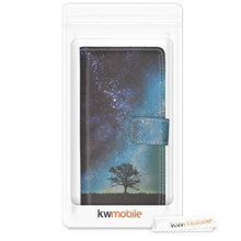 Carica l'immagine nel visualizzatore di Gallery, kwmobile Custodia Compatibile con Xiaomi Natura e spazio blu / grigio / nero