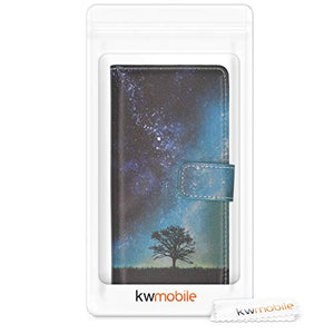 kwmobile Custodia Compatibile con Xiaomi Natura e spazio blu / grigio / nero