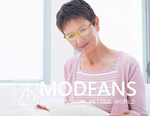 MODFANS Confezione da 4 occhiali lettura 1.5 per +1.50, Colori Misti - Ilgrandebazar