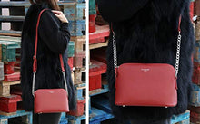 Carica l'immagine nel visualizzatore di Gallery, David Jones - Piccola Borsa a Tracolla Spalla Donna Catena - Mano Rosso