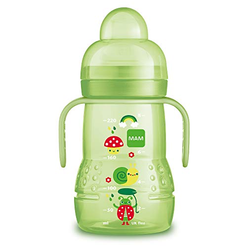 MAM Babyartikel, Biberon/tazza antigoccia, verde, Verde (grün) - Ilgrandebazar