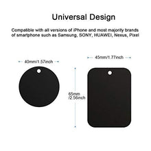 Carica l'immagine nel visualizzatore di Gallery, ivoler [8 Pezzi] Calamita per Cellulare Auto, Super Adesivo 3M piastrine Nero