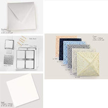 Carica l&#39;immagine nel visualizzatore di Gallery, Azzurro opaco carta con busta partecipazioni matrimonio taglio laser fai da... - Ilgrandebazar