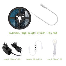 Carica l&#39;immagine nel visualizzatore di Gallery, 6M Striscia LED 12V, Ustellar 360 Unità Dimmerabile Bianco Freddo - Ilgrandebazar