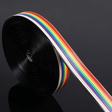 Carica l'immagine nel visualizzatore di Gallery, eetek 5 m cavo filo di IDC nastro piatto del colore arco iris de 10 pin