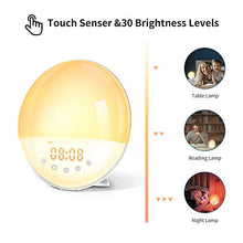 Carica l'immagine nel visualizzatore di Gallery, Wake Up Light, Luce Sveglia Funzione di Registrazione 9 Suoneria 30 Livelli... - Ilgrandebazar