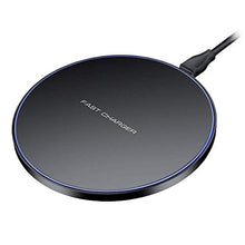 Carica l'immagine nel visualizzatore di Gallery, Limxems Caricatore Wireless,Caricabatterie Wireless 10W Ricarica Rapida Nero