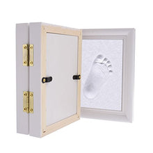 Carica l&#39;immagine nel visualizzatore di Gallery, FLOWOW Bianco Impronta Bambino neonato cornice piedi mani White+White