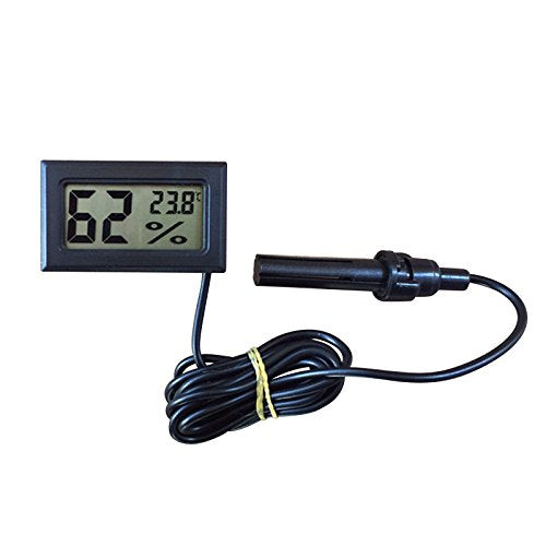 Gosear LCD Digitale Embedded Termometro Igrometro con Sonda Esterna per... - Ilgrandebazar