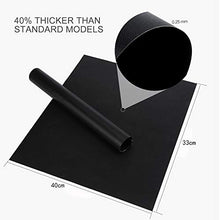 Carica l&#39;immagine nel visualizzatore di Gallery, Sanery, Set di 5 tappetini antiaderenti riutilizzabili per 40x33cm, Nero