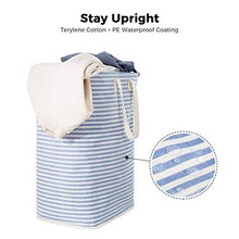 Carica l&#39;immagine nel visualizzatore di Gallery, Lifewit 72L Cesta Portabiancheria in Cotone Terylene e Rivestimento 72L, Blu