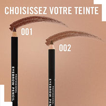 Carica l&#39;immagine nel visualizzatore di Gallery, Rimmel London Matita Sopracciglia Professional Eyebrow Pencil, Formula a Lunga Durata, Pettinino Incorporato, 001 Dark Brown, 1,4 g