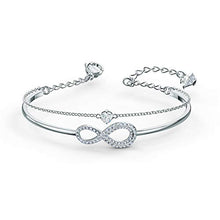 Carica l&#39;immagine nel visualizzatore di Gallery, Swarovski Bangle Donna Placcato_Oro Cristallo Rotonda - 5520584 - Ilgrandebazar