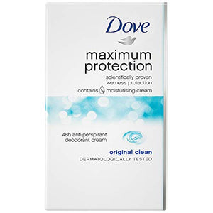 Dove - Deodorante in crema Maximum Protection, 3 pz. (3 x 45 ml)