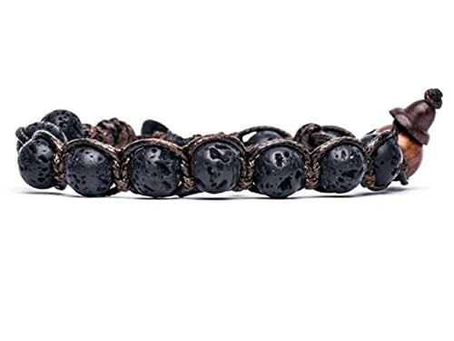 Bracciale tibetano buddista in Lava Nera MainApps - Ilgrandebazar