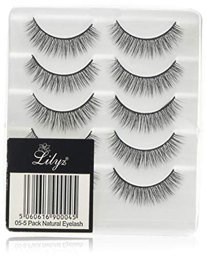 Lilyz naturale ciglia, number-05, confezione da 5 - Ilgrandebazar