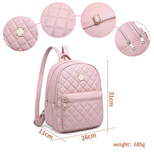Carica l&#39;immagine nel visualizzatore di Gallery, Zaino Donna, Myhozee Borsa Donna Pelle PU Zainetto impermeabile Nero