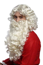 Carica l'immagine nel visualizzatore di Gallery, WIG ME UP - 46-A+B-ZA613 Set Parrucca e Barba Deluxe Babbo Natale Santa Claus San Nicola Ruprecht Dio Biondo Chiaro