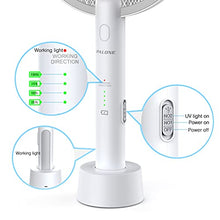 Carica l'immagine nel visualizzatore di Gallery, PALONE Racchetta Zanzare Elettrica, 3000V con USB Ricaricabile LED 2-In-1Racchetta Zanzare Elettrico, Protezione Maglia a 3 Strati, Adatto per Casa Giardino Campeggio Interni ed Esterni