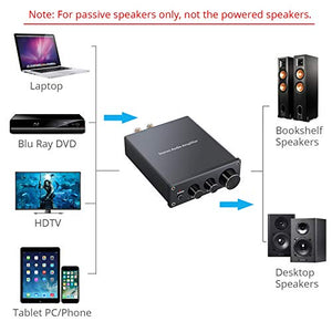 Proster 50W Amplificatore Audio Stereo con Alimentatore Mini HiFi Amp 2...