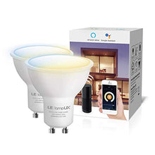 Carica l&#39;immagine nel visualizzatore di Gallery, LE Lampadina LED GU10 Intelligente WiFi, 4.5W Equivalente a Gu10 2 Pezzi - Ilgrandebazar
