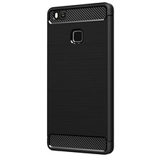 Carica l&#39;immagine nel visualizzatore di Gallery, AICEK Cover Huawei P9 Lite, Nero Custodia Lite Silicone Molle Black - Ilgrandebazar