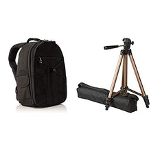 Carica l'immagine nel visualizzatore di Gallery, AmazonBasics- Zaino per fotocamera SLR + accessori, colore: Nero &amp;...