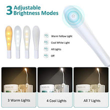 Carica l&#39;immagine nel visualizzatore di Gallery, Cocoda Luce Lettura, 360°Flessibile Lampada da Lettura con Clip, 7 LED Bianca - Ilgrandebazar