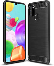 Carica l'immagine nel visualizzatore di Gallery, NUPO - Cover per Samsung Galaxy A21s 2020, in silicone TPU, antigraffio, Nero