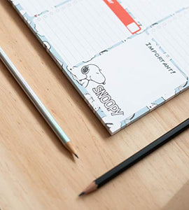 Erik Snoopy Planning da Tavolo con Calendario Perpetuo e Planner Settimanale... - Ilgrandebazar