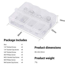 Carica l&#39;immagine nel visualizzatore di Gallery, SMALLRIG Camera Screws Viti per Telecamera, Set di (1/4, 3/8, M2, M2.5,...