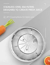 Carica l&#39;immagine nel visualizzatore di Gallery, Centrifuga Frutta e Verdura Aicok Estrattore di Succo a Freddo con 65MM... - Ilgrandebazar